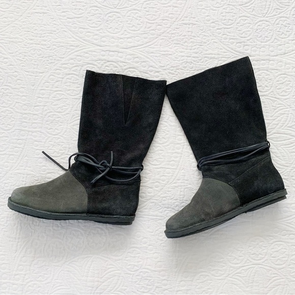 Gudrun Sjoden Black Suede Boots - Picture 3 of 9